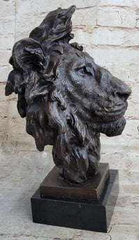 Male Lion 100% Bronze Sculpture by Milo Art Deco