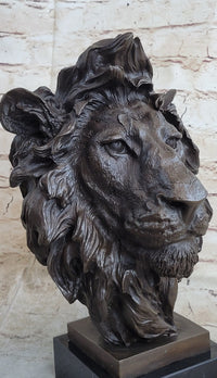 Male Lion 100% Bronze Sculpture by Milo Art Deco