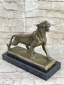 Jaguar Panther Leopard Cougar Big Cat Collector Bronze Marble Art