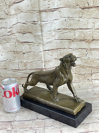 Jaguar Panther Leopard Cougar Big Cat Collector Bronze Marble Art