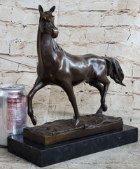 Thoroughbred Running Horse Equestrian Art Bronze Marble