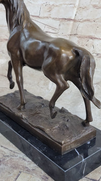 Thoroughbred Running Horse Equestrian Art Bronze Marble