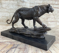 Antoine Louis Barye Antique Reproduction Tiger Bronze Sculpture