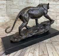 Antoine Louis Barye Antique Reproduction Tiger Bronze Sculpture