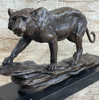 Antoine Louis Barye Antique Reproduction Tiger Bronze Sculpture