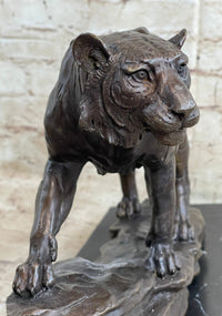 Antoine Louis Barye Antique Reproduction Tiger Bronze Sculpture