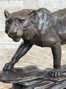 Antoine Louis Barye Antique Reproduction Tiger Bronze Sculpture