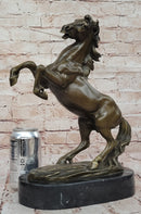 Rearing Stallion Horse Bronze Sculpture by Lecourtier