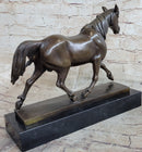 Signed Prosper Lecourtier Racing Horse Stallion Hot Cast Sculpture