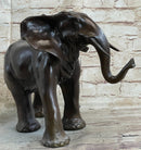 Happy Lucky Elephant Bronze by Barye Sculpture Hot Cast Art