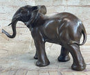Happy Lucky Elephant Bronze by Barye Sculpture Hot Cast Art