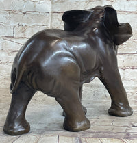 Happy Lucky Elephant Bronze by Barye Sculpture Hot Cast Art