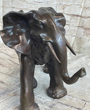 Happy Lucky Elephant Bronze by Barye Sculpture Hot Cast Art