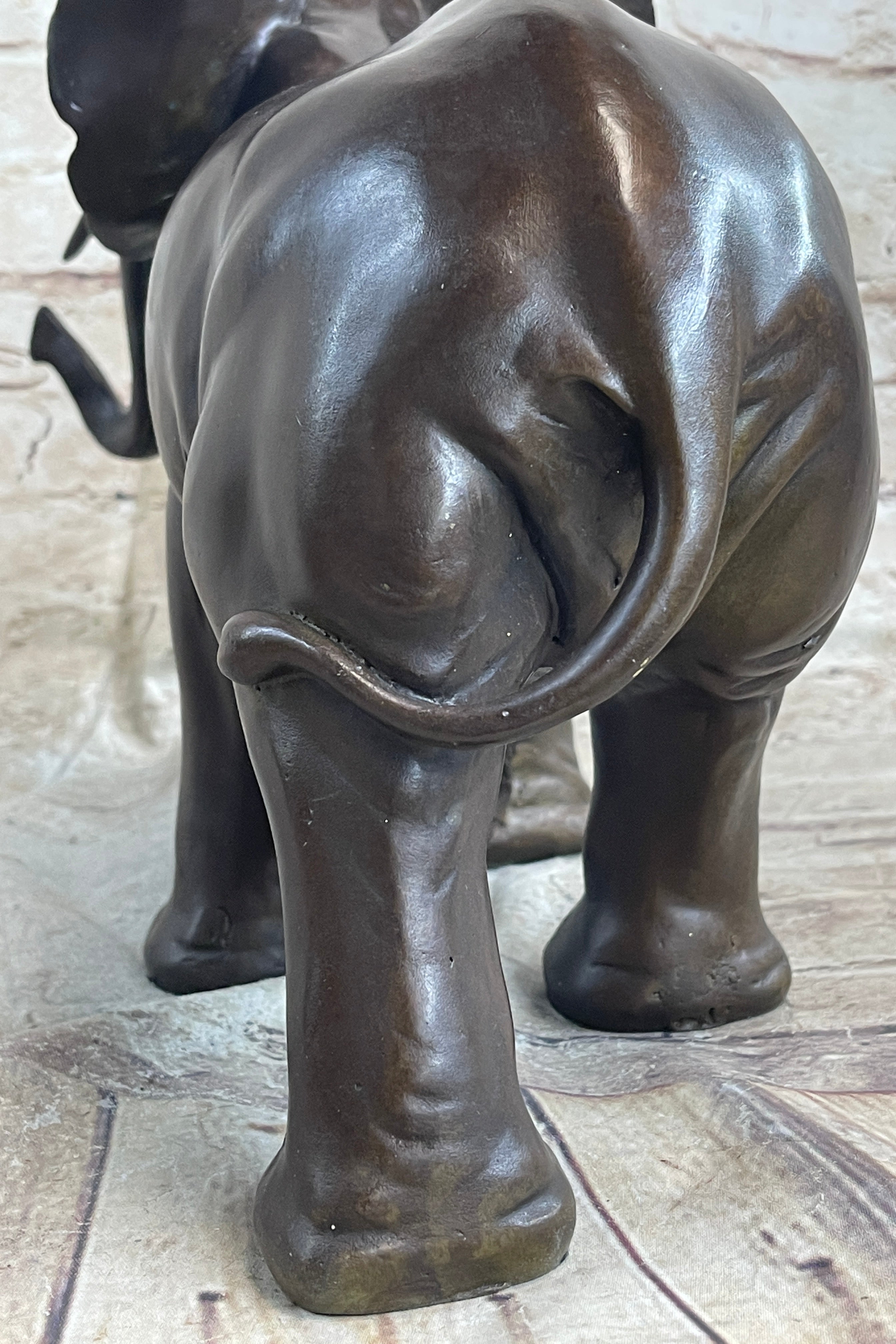 Happy Lucky Elephant Bronze by Barye Sculpture Hot Cast Art