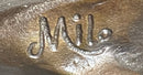 Signed Milo American Eagle On Tree Branch Marble Bronze Sculpture