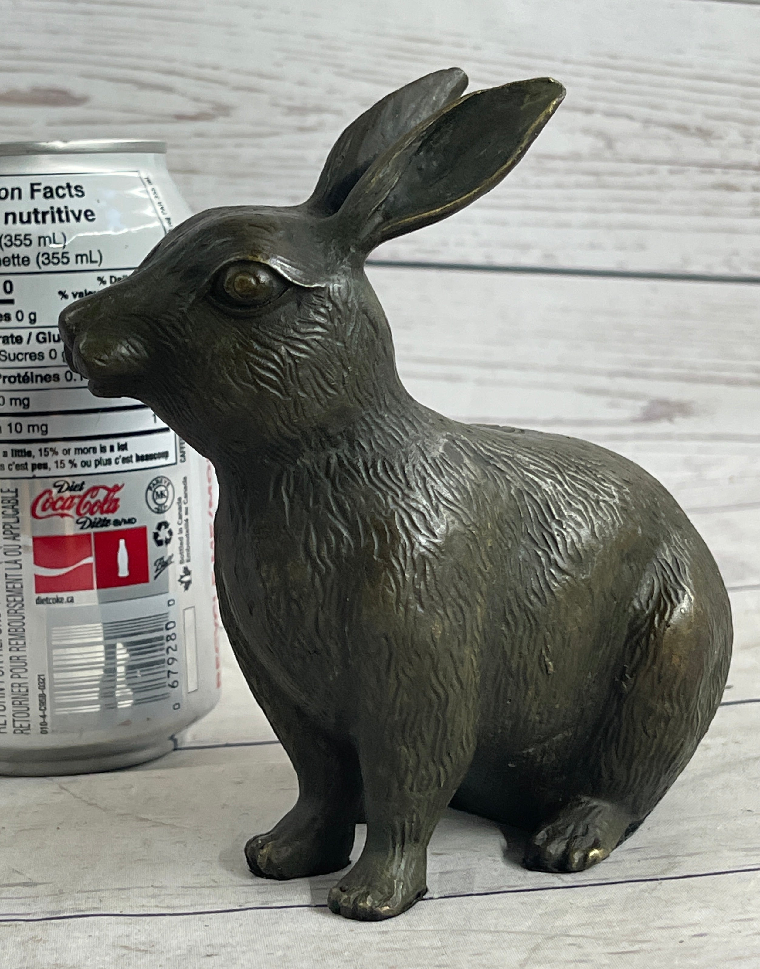 Vintage Austrian Vienna Bronze Sitting Bunny Rabbit