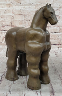 Trojan Horse Bronze Sculpture after Botero 10" x 10"
