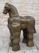 Trojan Horse Bronze Sculpture after Botero 10" x 10"