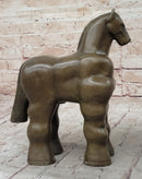 Trojan Horse Bronze Sculpture after Botero 10" x 10"