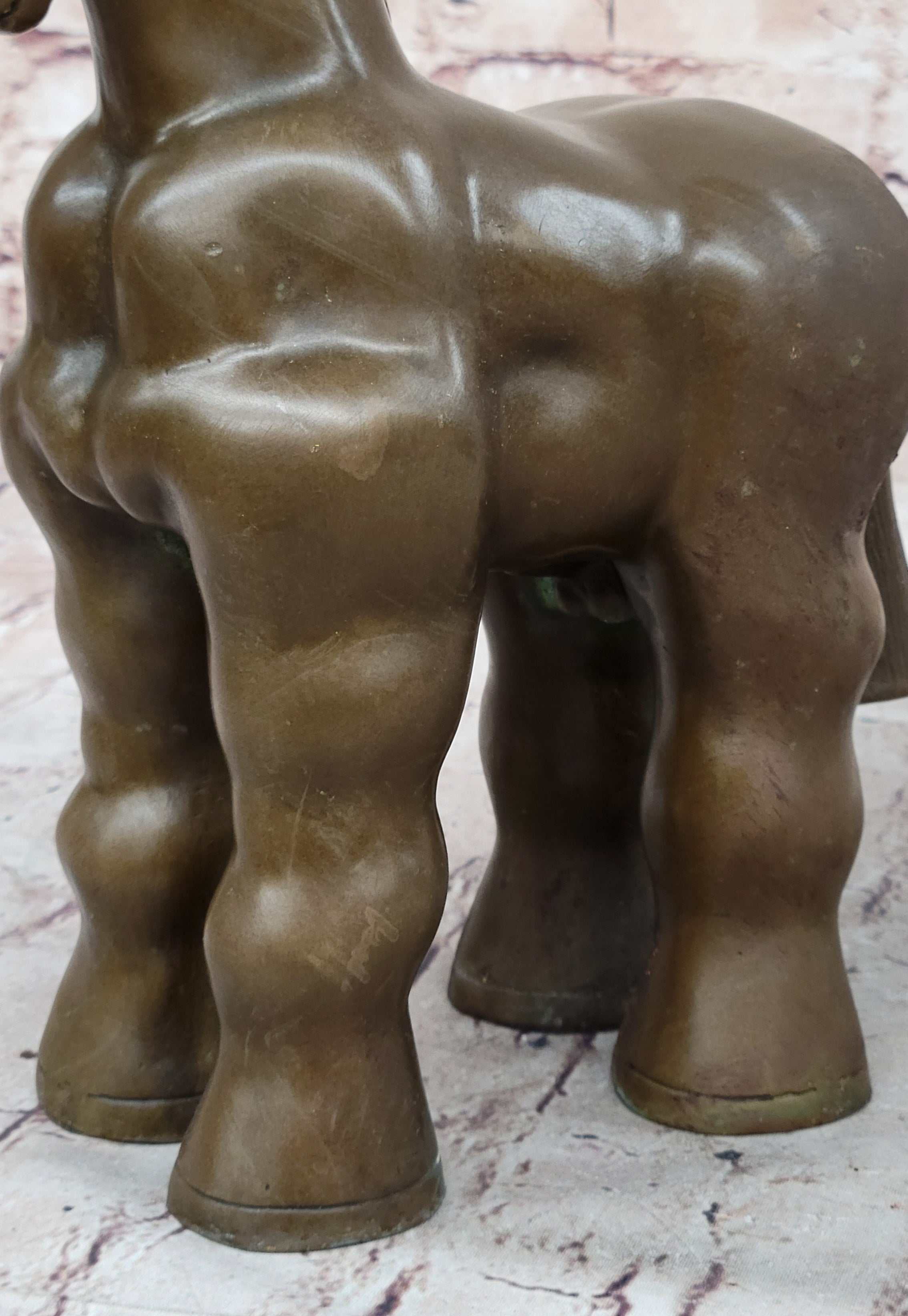 Trojan Horse Bronze Sculpture after Botero 10" x 10"