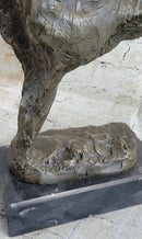 Rhinoceros Rhino Bronze Metal Sculpture Modern Art 14" x 10"