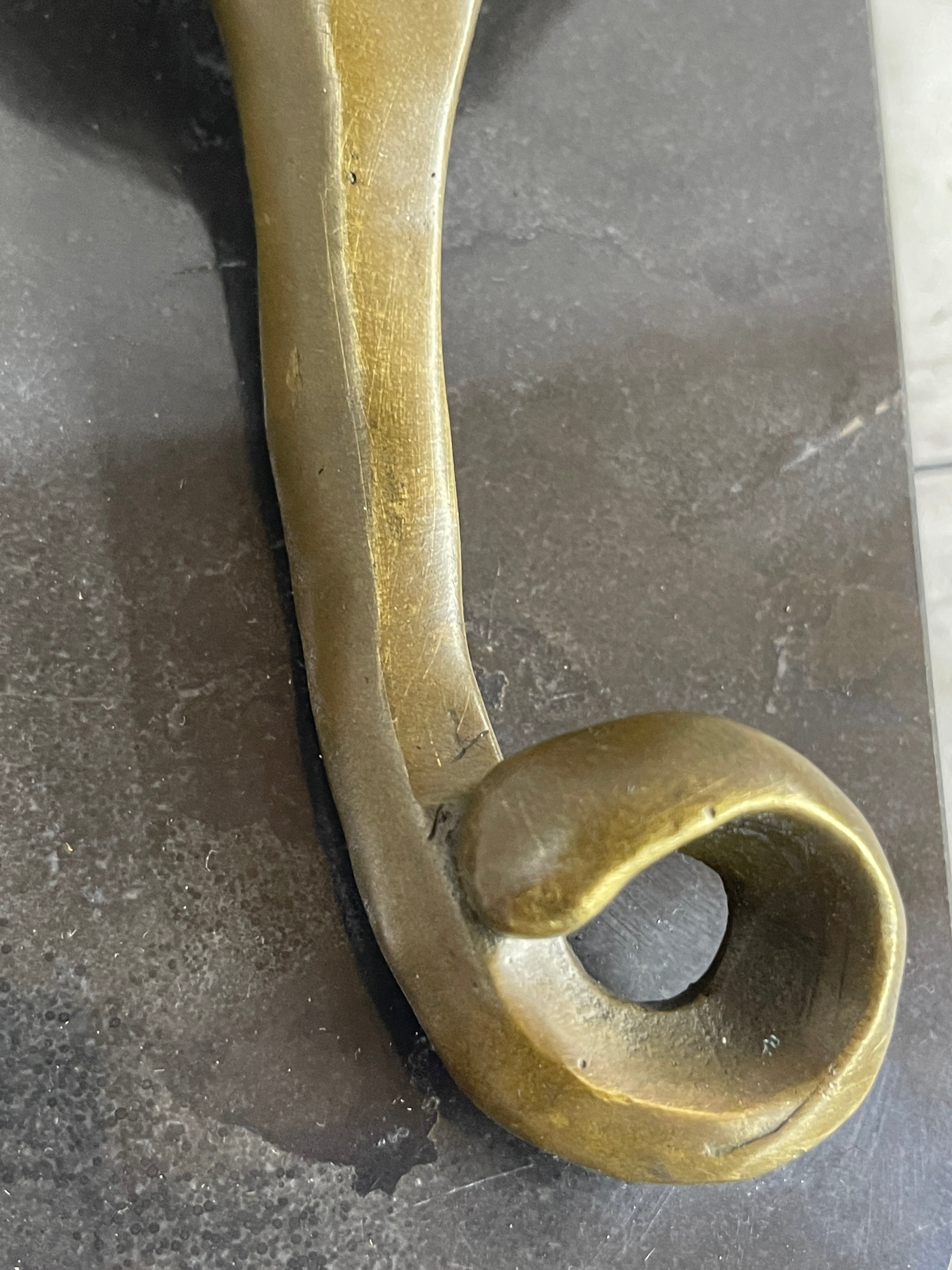Henry Moore Abstract Jaguar Panther Cougar Lion Bronze Sculpture