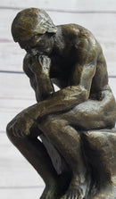 Rodin The Thinker Sculpture on Marble Base Replica