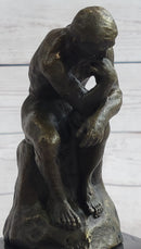 Rodin The Thinker Sculpture on Marble Base Replica