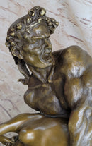 The Abduction of Hippodameia Greek Centaur & Nude Female Bronze Statue Sculpture 21" x 18"
