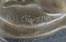 Chiparus Woman Diver on Rock Bronze Sculpture