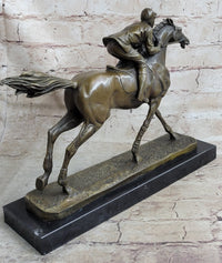 Jockey on Racehorse ''After the Race'' signed Original Milo Hot Cast