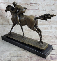 Jockey on Racehorse ''After the Race'' signed Original Milo Hot Cast