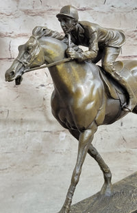 Jockey on Racehorse ''After the Race'' signed Original Milo Hot Cast