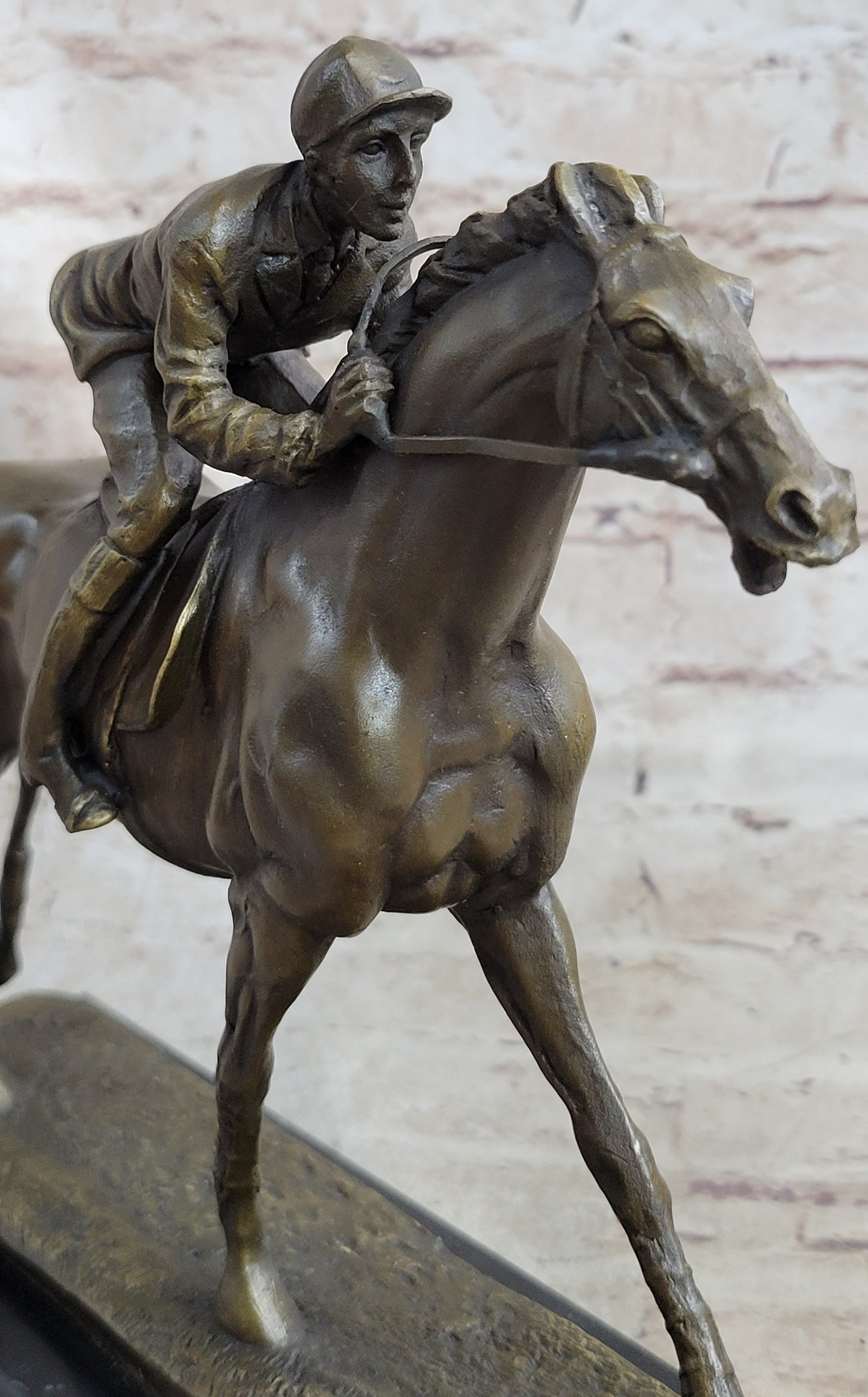 Jockey on Racehorse ''After the Race'' signed Original Milo Hot Cast