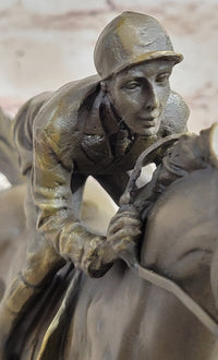 Jockey on Racehorse ''After the Race'' signed Original Milo Hot Cast