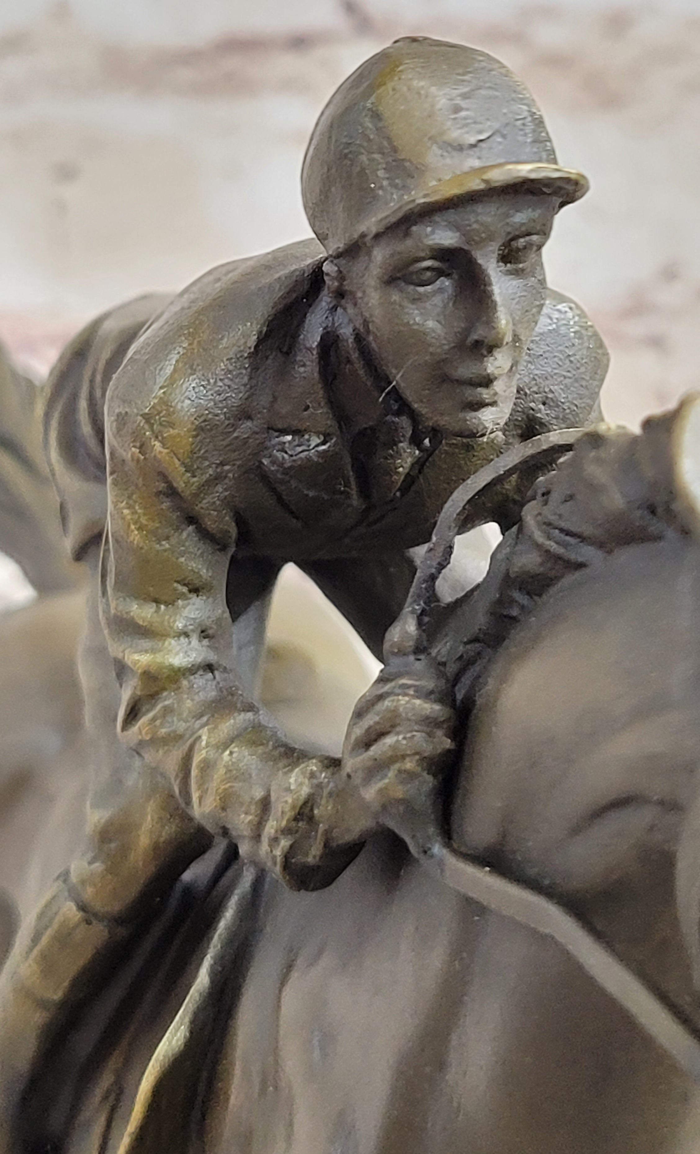 Jockey on Racehorse ''After the Race'' signed Original Milo Hot Cast