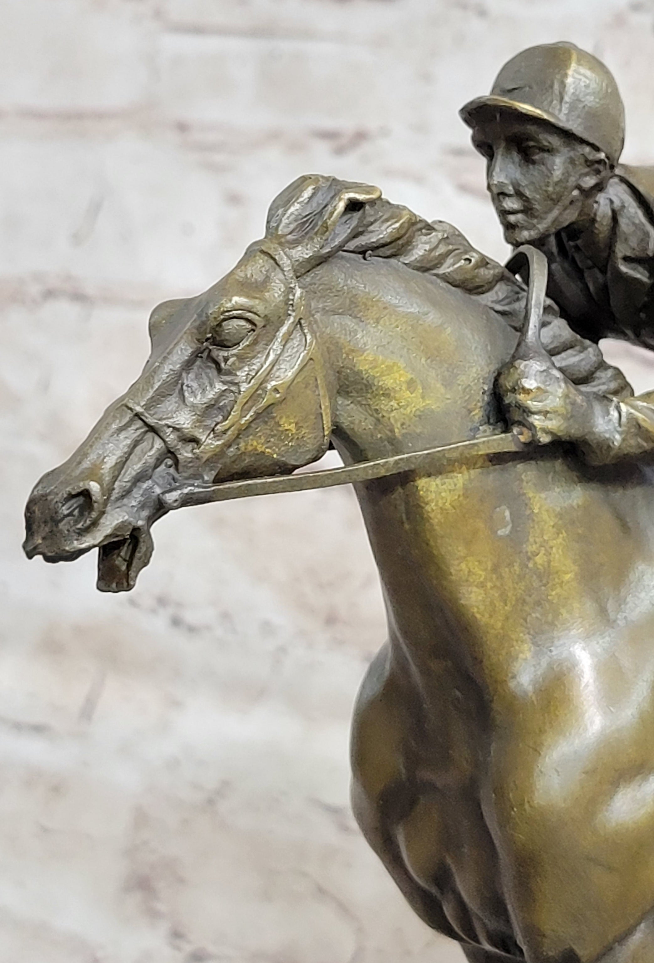 Jockey on Racehorse ''After the Race'' signed Original Milo Hot Cast