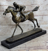 Jockey on Racehorse ''After the Race'' signed Original Milo Hot Cast