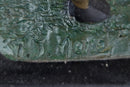 Jockey Riding Horse Bronze Figure Hot Cast Marble Base