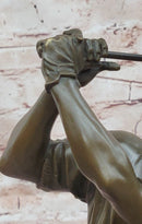 Hand Made Original Milo Golfer in Action Golf Sport Memorabilia Bronze Sculpture