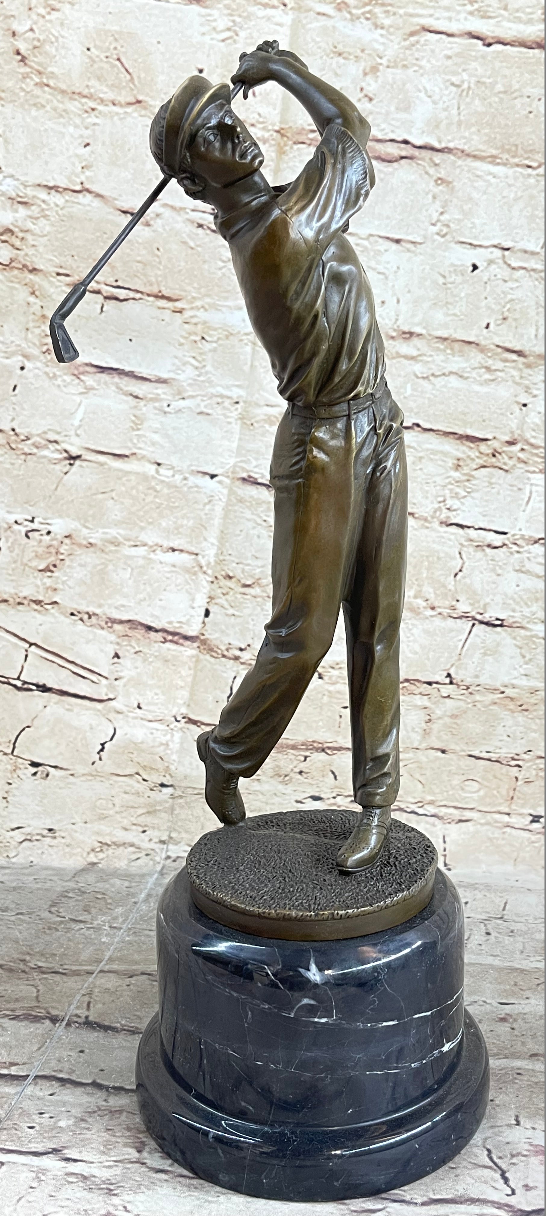 Ben Hogan Male GOLFER Sports Memorabilia Golf Club Art PGA Bronze Marble Statue