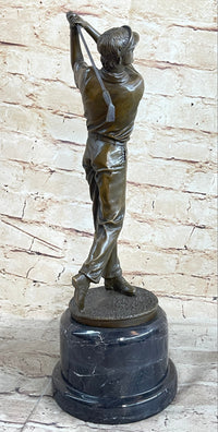 Ben Hogan Male GOLFER Sports Memorabilia Golf Club Art PGA Bronze Marble Statue
