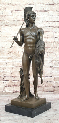 Nude Jason and the Golden Fleece Mythological Greek Bronze Sculpture