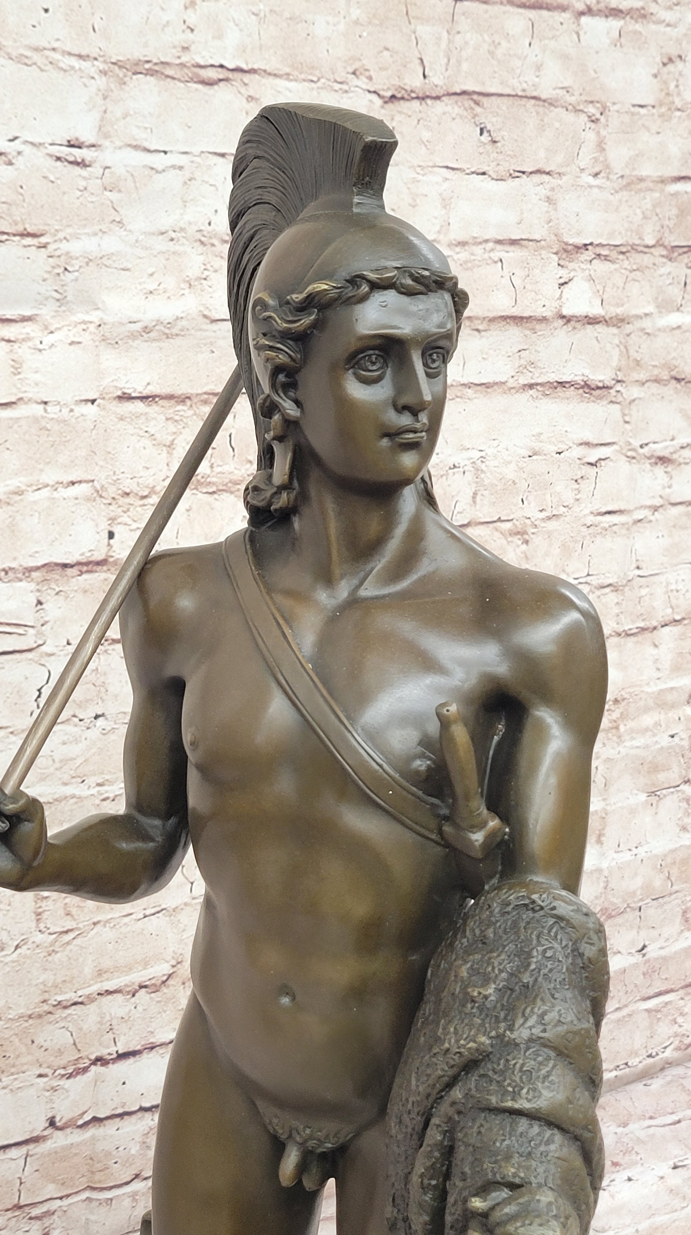 Nude Jason and the Golden Fleece Mythological Greek Bronze Sculpture