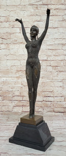 Dourga by Dimitri Chiparus - Art Deco Bronze Dancer on Marble