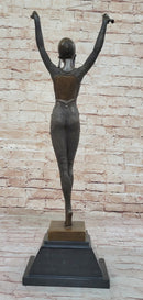 Dourga by Dimitri Chiparus - Art Deco Bronze Dancer on Marble