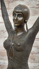 Dourga by Dimitri Chiparus - Art Deco Bronze Dancer on Marble