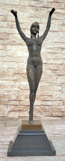 Dourga by Dimitri Chiparus - Art Deco Bronze Dancer on Marble