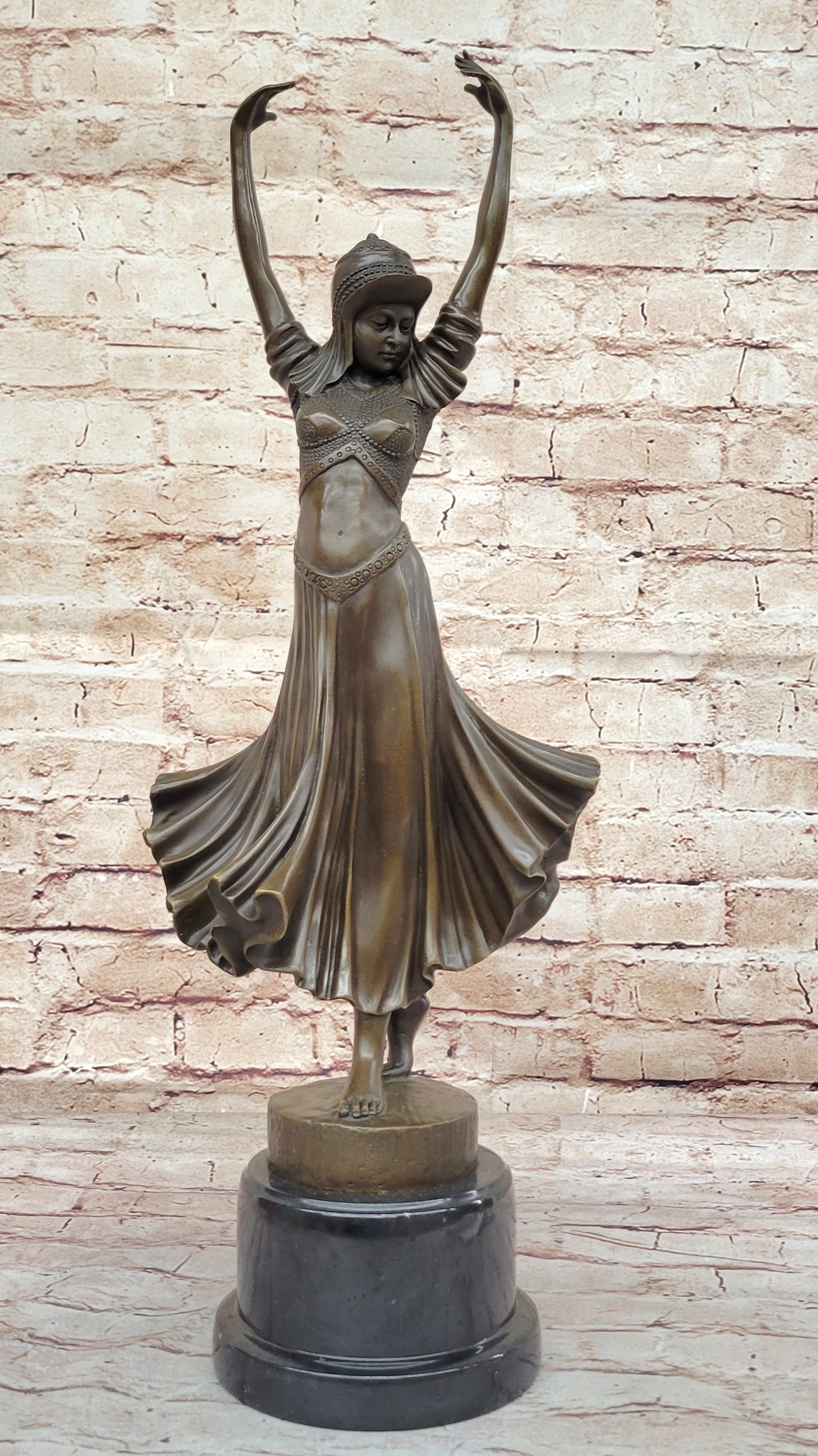 Art Deco Bronze Gypsy Dancer by Dimitri Chiparus