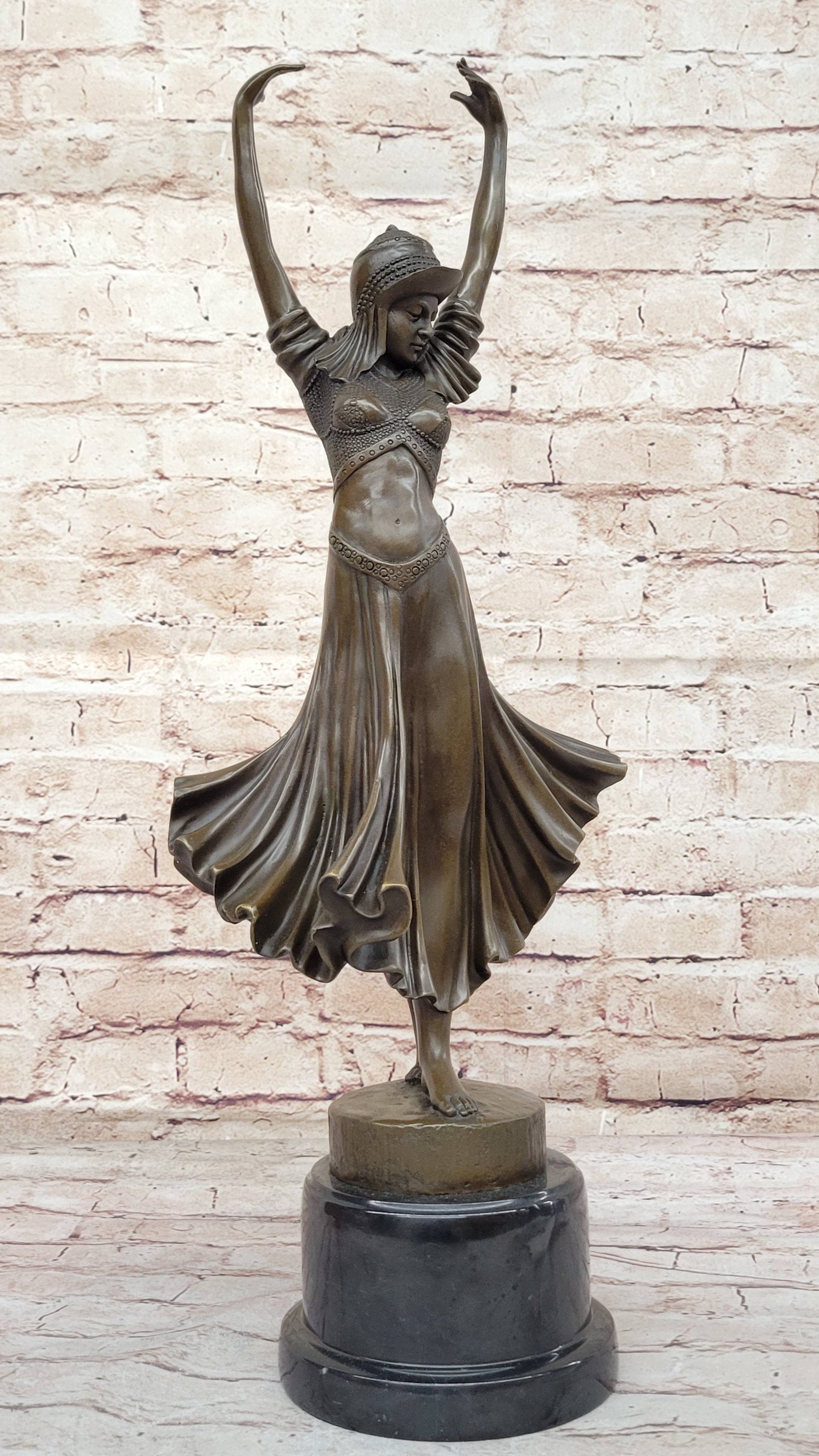 Art Deco Bronze Gypsy Dancer by Dimitri Chiparus